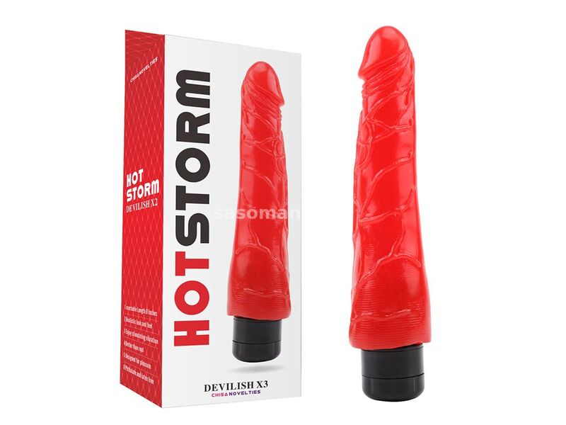 Crveni Vibrator Devilish X3