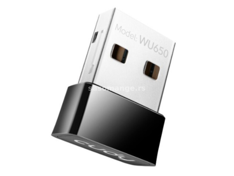 Cudy WU650 AC650 Wi-Fi Dual Band 2.4+5Ghz USB MINI Adapter, 2dBi longe range, Soft AP