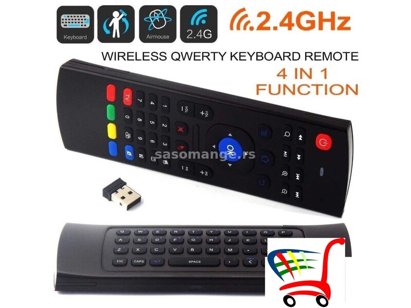 Daljinski za televizor sa tastaturom i mišom - Daljinski za teleevizor sa tastaturom i mišom