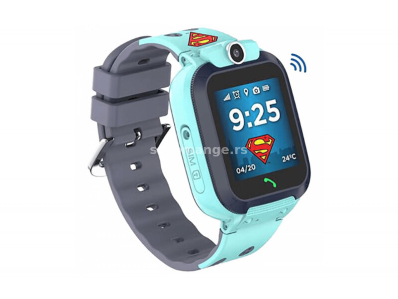 DC Pametni sat , Superman, SOS tipka, slot za SIM card - SUPERMAN Waterproof SmartWatch