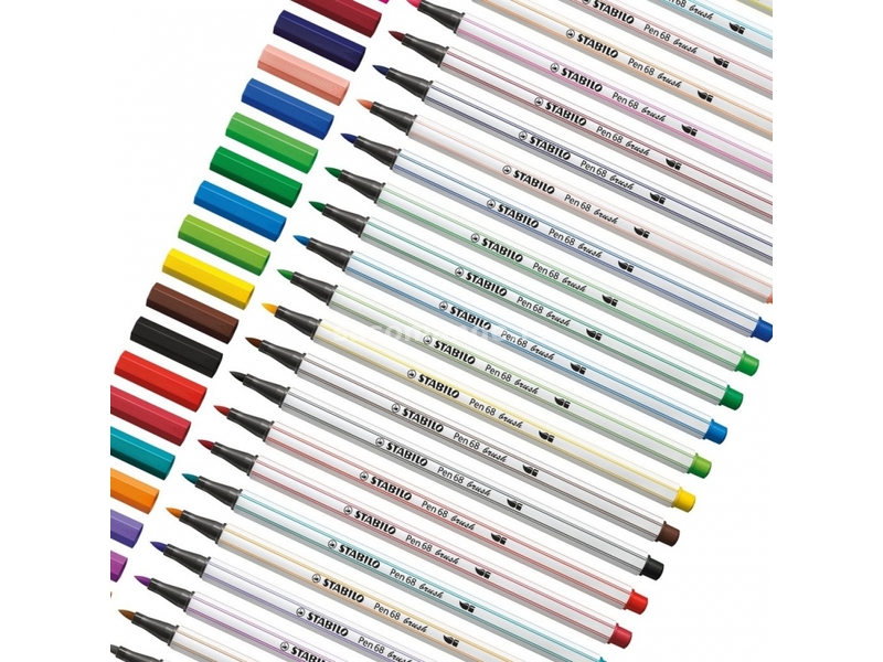 Četkica flomasteri STABILO Pen 68 brush displej 1/80