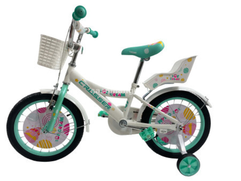Dečija bicikla 16'' Ice-cream belo-mint ( SM-16005 )