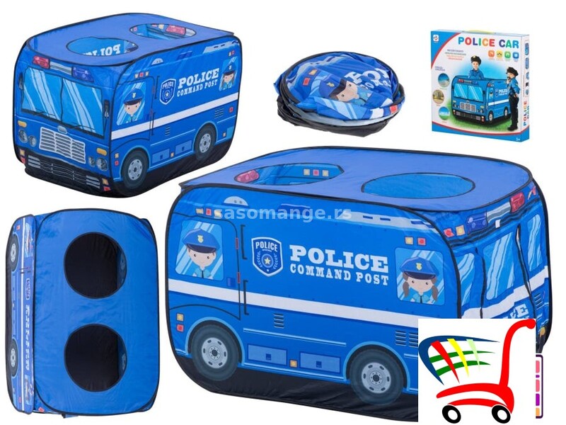Dečija kućica policijski automobil - Dečija kućica policijski automobil