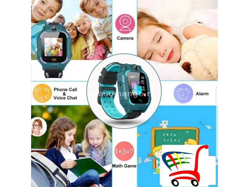 Dečiji GPS Smart Sat Q12 Ljubicasti i zeleni - Dečiji GPS Smart Sat Q12 Ljubicasti i zeleni