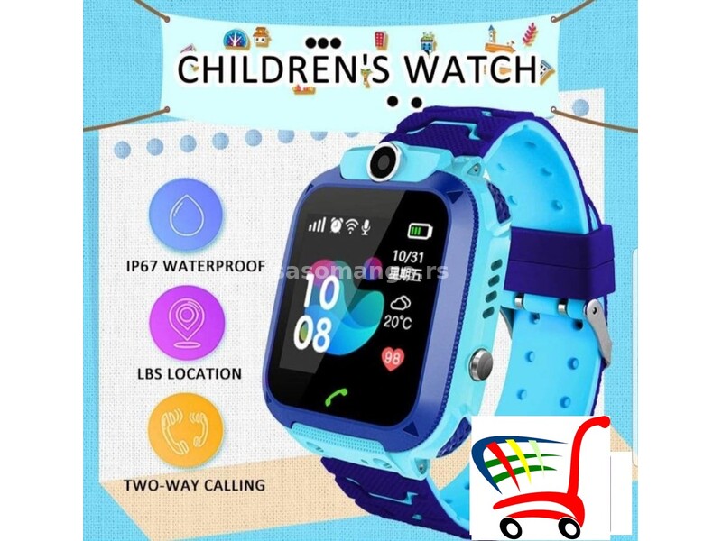 Dečiji GPS Smart Sat Q12-Plavi - Dečiji GPS Smart Sat Q12-Plavi