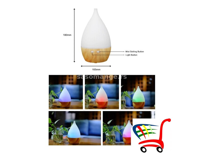Dekorativni Difuzer/Led Svetlo 150ml - Dekorativni Difuzer/Led Svetlo 150ml