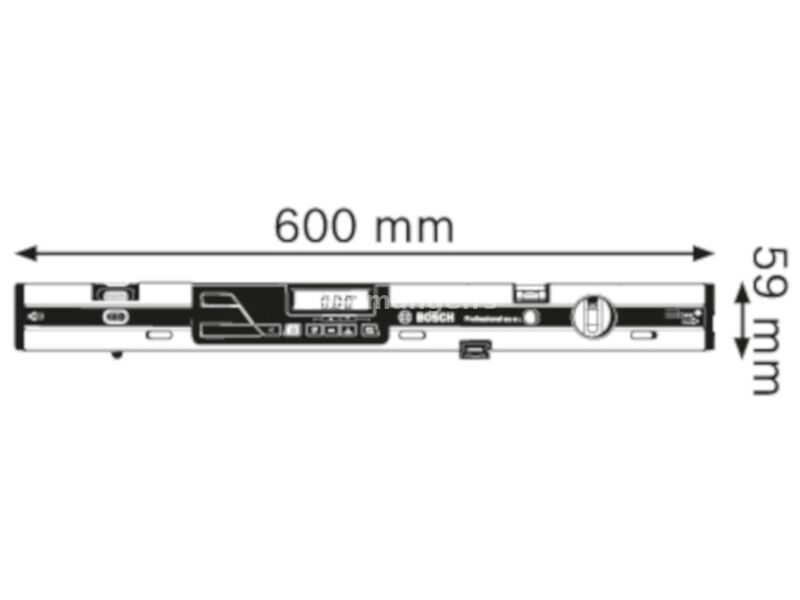 Bosch digitalni merač nagiba sa laserom GIM 60 L (0601076900)