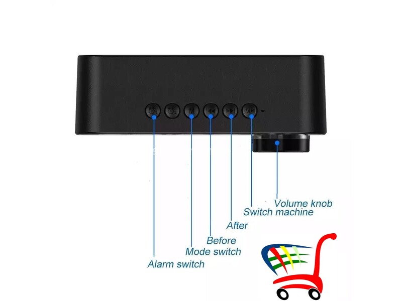 DIGITALNI sat sa alarmom i bluetooth zvučnikom - DIGITALNI sat sa alarmom i bluetooth zvučnikom