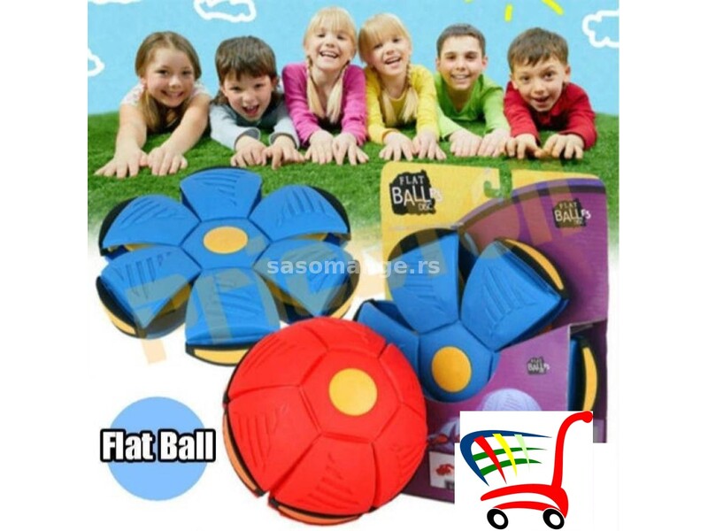 disk lopta - frizbi se pretvara u loptu - flat ball - disk lopta - frizbi se pretvara u loptu - f...