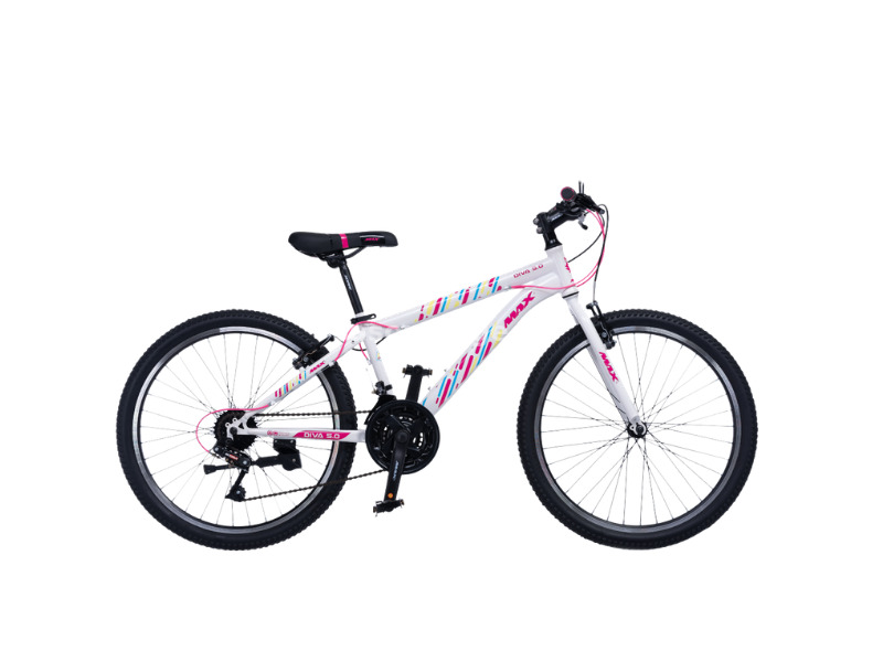 Ženski dečiji bicikl MAX DIVA 24" - bela