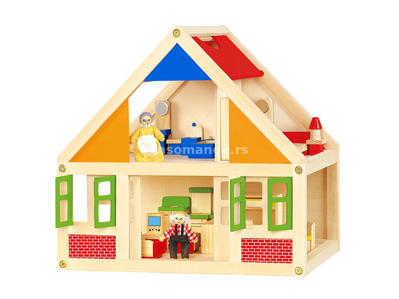 Drvena kućica za lutke Viga 37168