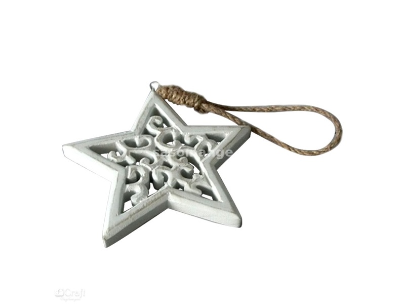 Drveni ornament Zvezda 11.5 cm (drveni proizvodi za)