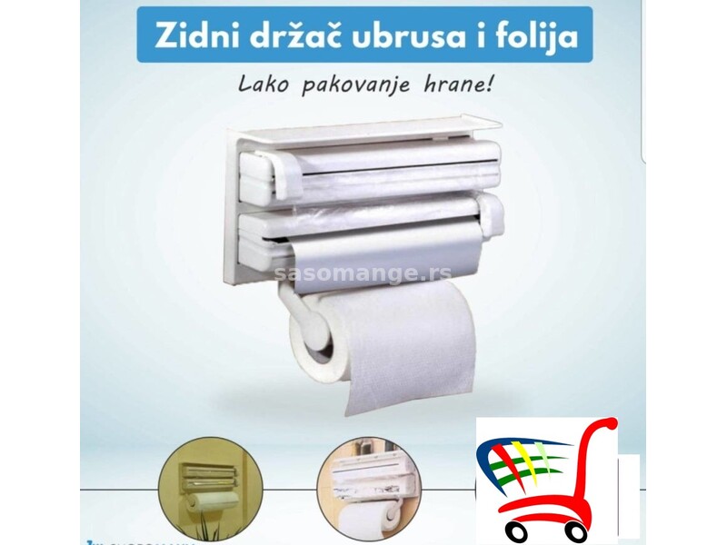 Drzac za folije i ubrus Zidni Drzac Nosac za folije - Drzac za folije i ubrus Zidni Drzac Nosac z...