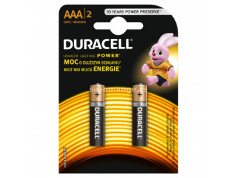 DURACELL baterije basic AAA 2kom duralock 508186