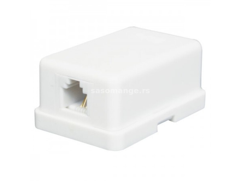 Elit+ nazidna razvodna kutija za tel.kabl 1 utičnica 6p/4c samolepiva bela ( EL9024 )