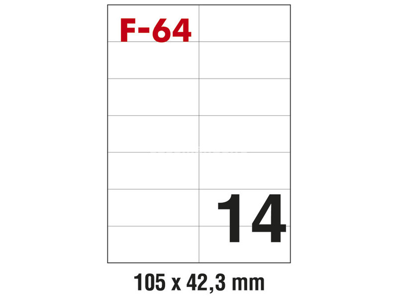 Etikete ILK 105x42,3mm pk100L Fornax F-64