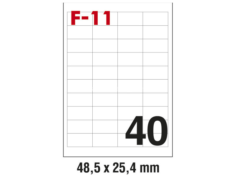 Etikete ILK 70x25,4mm pk100L Fornax F-40