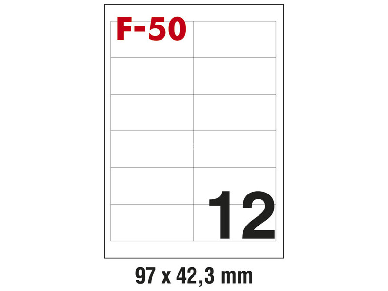 Etikete ILK 97x42,3mm pk100L Fornax F-50