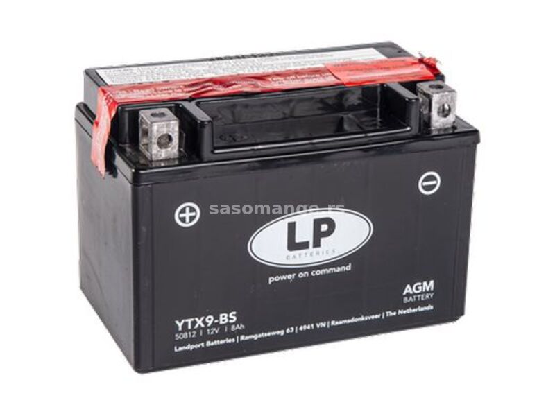 Akumulator za motocikl LANDPORT AGM 12 V 8 Ah +L