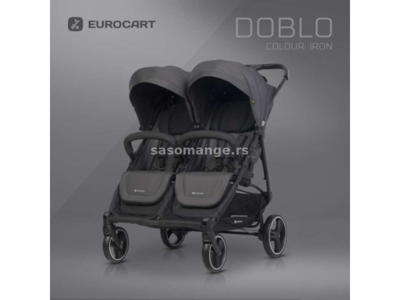 Euro-cart kolica za blizance doblo iron ( W/EU/DOBLO/IR )