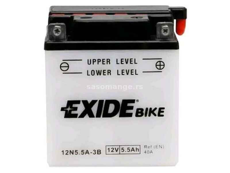 Akumulator za motocikl EXIDE Moto 12 V 5.5 Ah +D beli