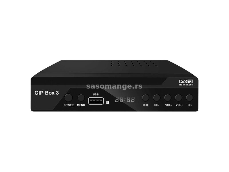 GOLDEN INTERSTAR Prijemnik zemaljski/ DVB-T2/ H.265/ HDMI/ SCART - GIP Box 3