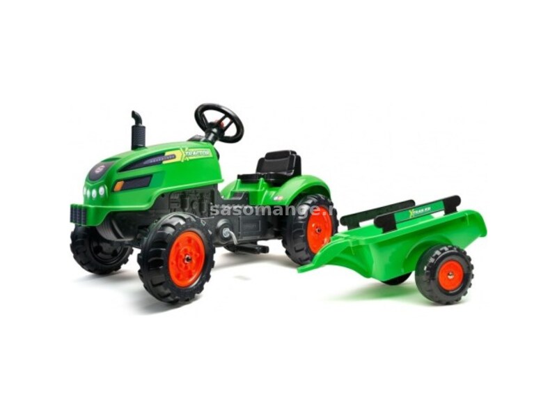 Falk Traktor na pedale sa prikolicom Zeleni (2048ab)
