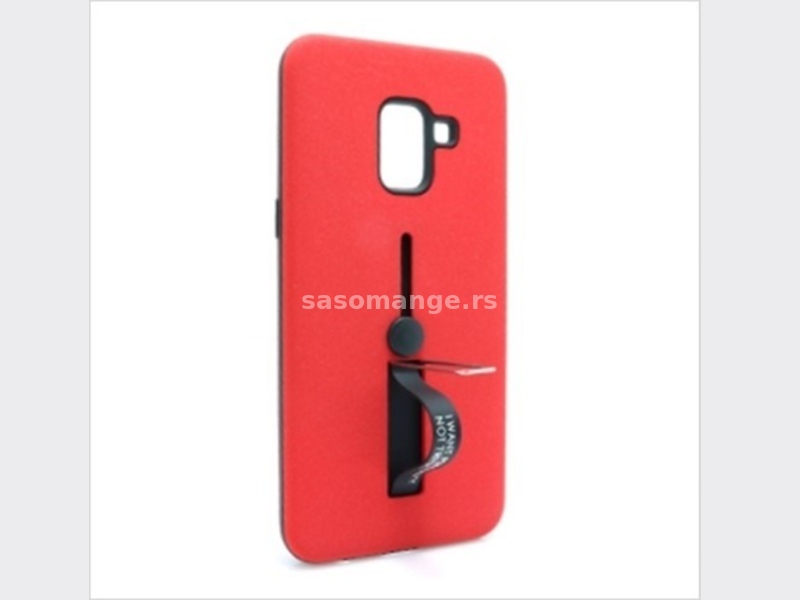 Futrola Finger Strap za Samsung A530F Galaxy A8 2018 crvena -