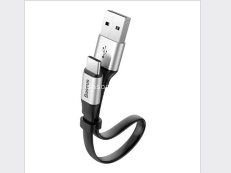 -USB data kabal BASEUS NIMBLE za Type C 23cm srebrni -