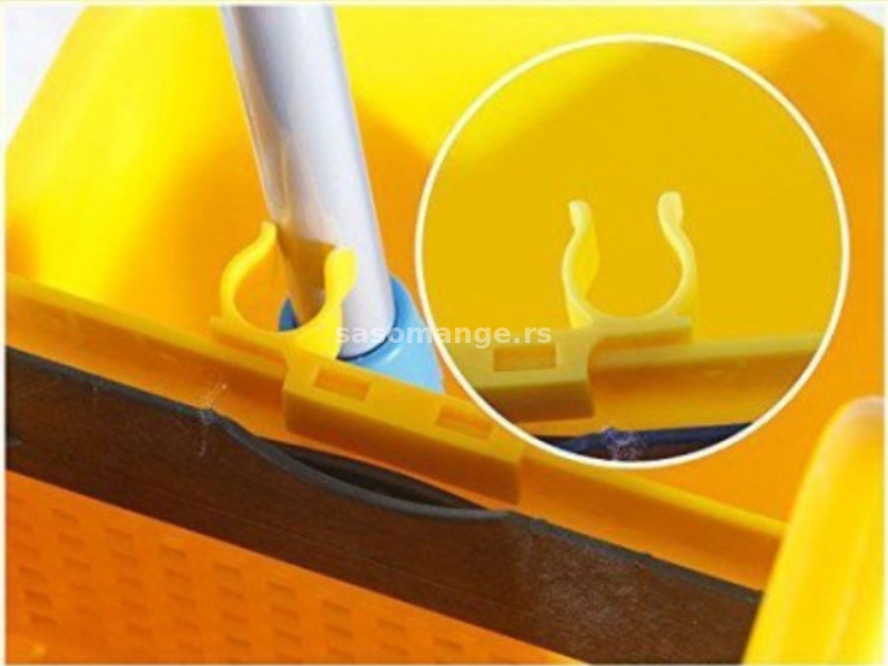 Kolica za čišćenje podova sa točkićima i cediljkom - 31L