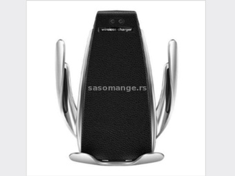 Drzac za mobilni telefon-Drzac za mobilni telefon i WiFi punjac S5 Smart charger crni (ventilacija)