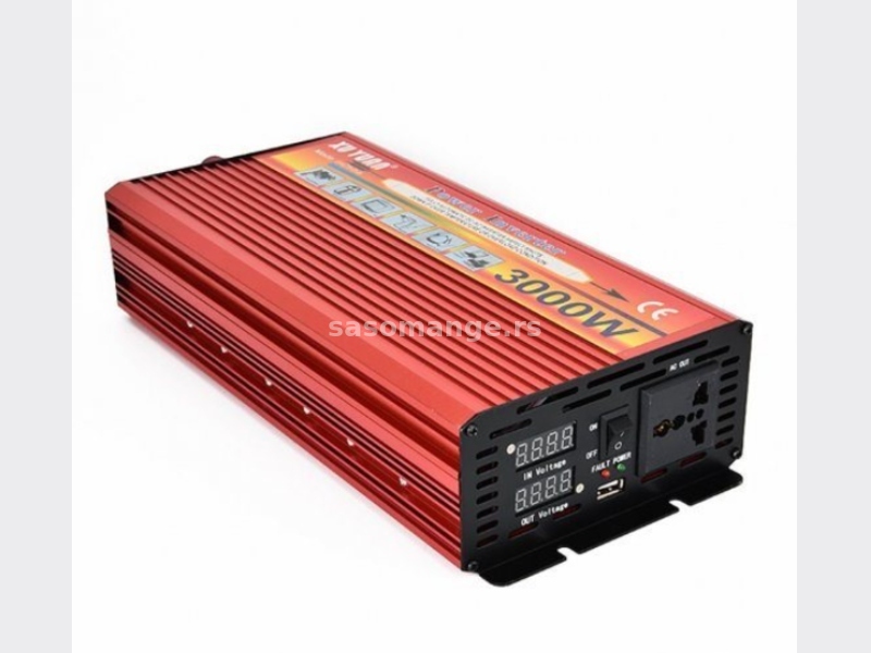 Inverter Pretvarač napona 24V-220V 3000w