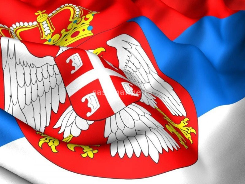 Zastava Srbije 2,50 x 1,50 m - obostrana -Serbia Flag