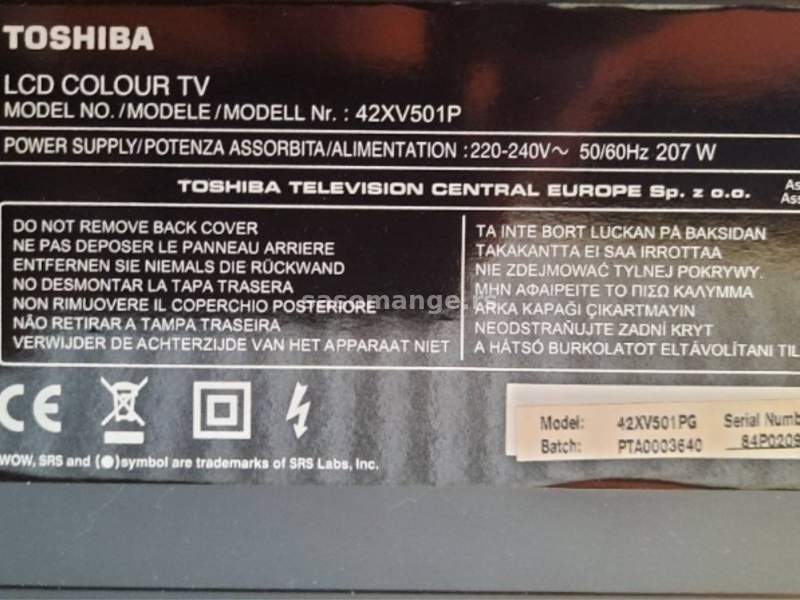 Toshiba LCD televizor 42 incha