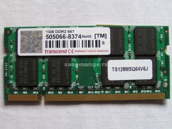 Transcend 1 GB DDR2 SO-DIMM 667 MHz