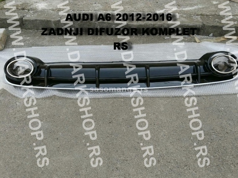 Audi a6 od 2012-2016 rs branik komplet+zadnji difuzor