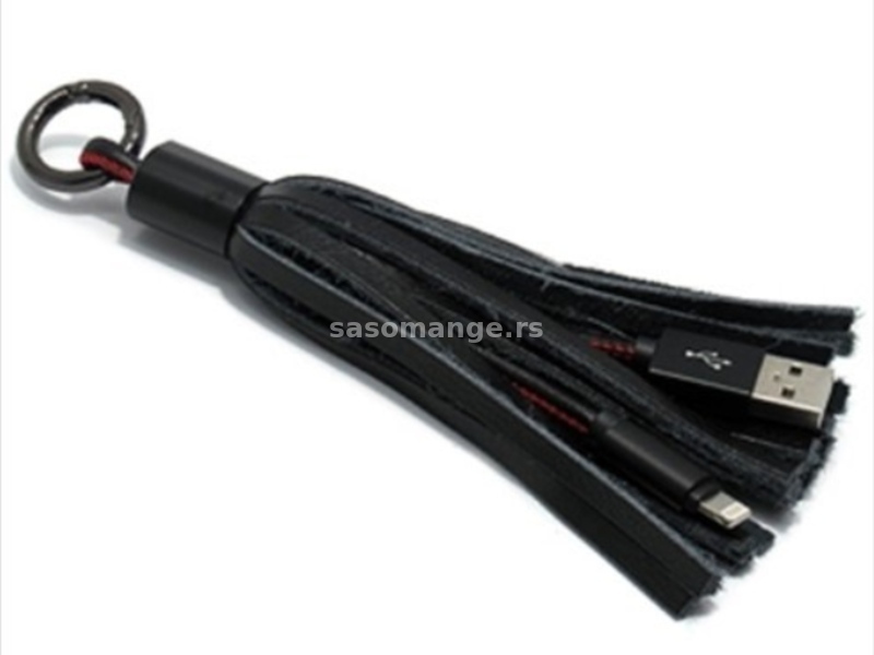 USB data kabal-USB data kabal PORTABLE za Iphone lightning 2.4A crni -