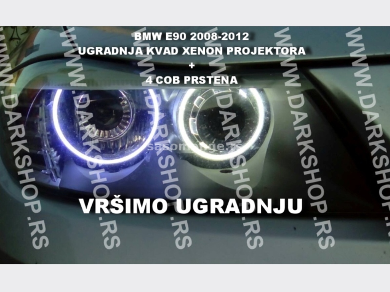 Bmw e90 od 2008-2012 ugradnja kvad xenon projektora
