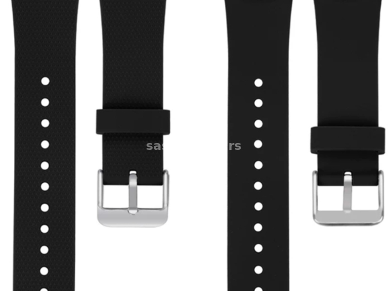 Crna silikonska narukvica za Samsung Gear Fit 2