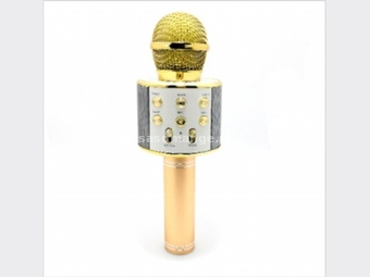 Karaoke mikrofon-Mikrofon 858 Bluetooth zlatni -