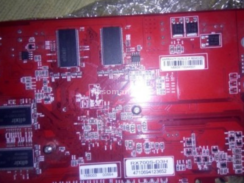 ATI Radeon RX700S-D3H 256Mb 128Bit DDR DVI TV-Out PCI-E16x (Korišćeno)