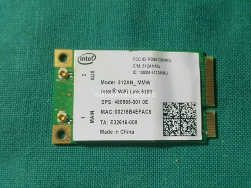 HP HDX18 Wi-Fi Kartica 512AN MMW Intel WiFi Link 5100