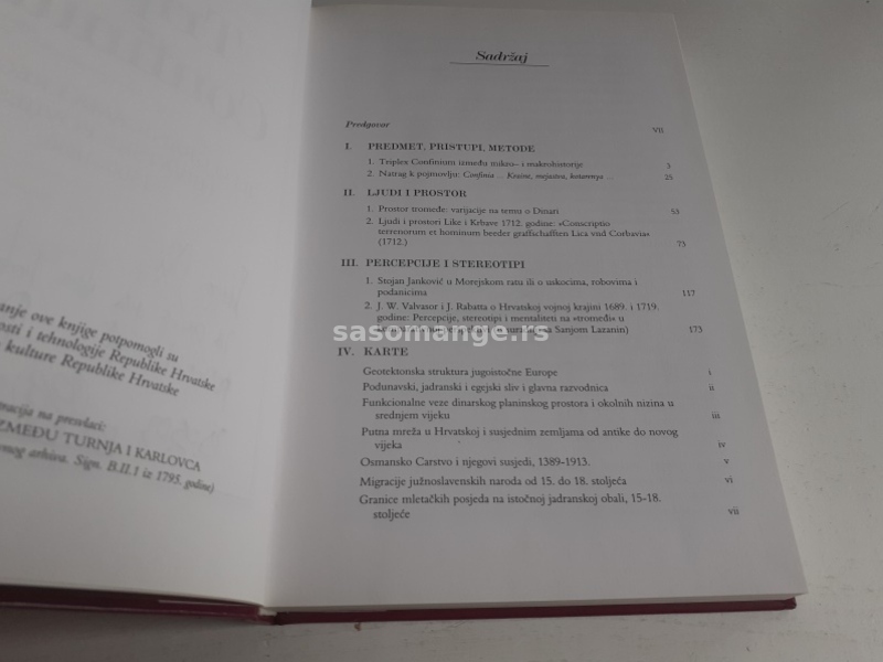 Triplex Confinium ili O granicama i regijama hrvatske povijesti : 1500-1800 RETKO