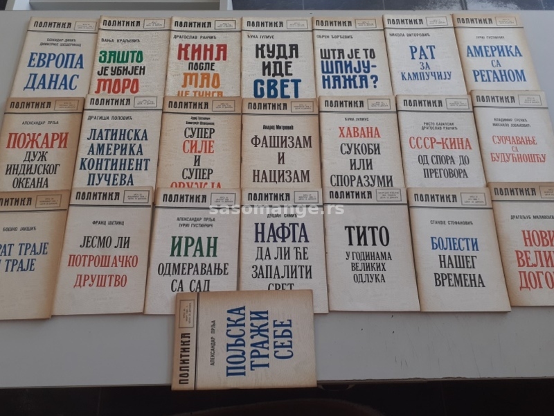 Mala biblioteka Politike 22 broja od 1978 do 1981 ocuvano izvanredno bez ikakvih nedostataka sjajan