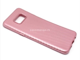 Futrola silikon CARBON za Samsung G955F Galaxy S8 Plus roze -