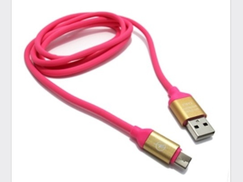 USB data kabal-USB data kabal Q Elastic Type C pink -
