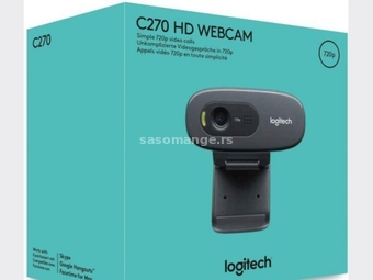 LOGITECH Webcam C270 HD Crna 1.3 Mpix 3Mpix1280x720 USB 2.0