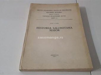 Historia Salonitana Maior SANU Nada Klaic RETKO
