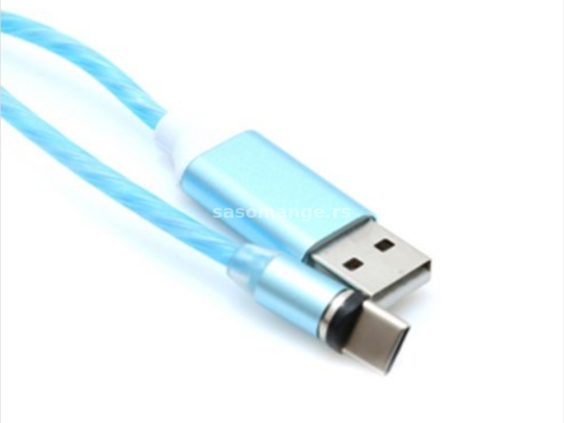 USB data kabal -USB data kabal X-CABLE Type C svetleci plavi-