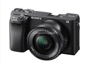 Fotoaparat-Sony ILCE6400LB.CEC MILC fotoaparat crni+objektiv 16-50mm